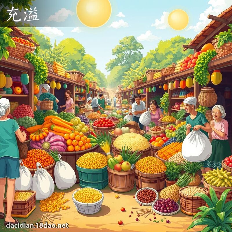 充溢 - 国语大辞典配图