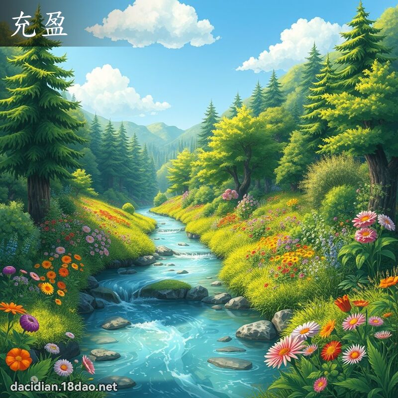 充盈 - 國語大辭典配圖
