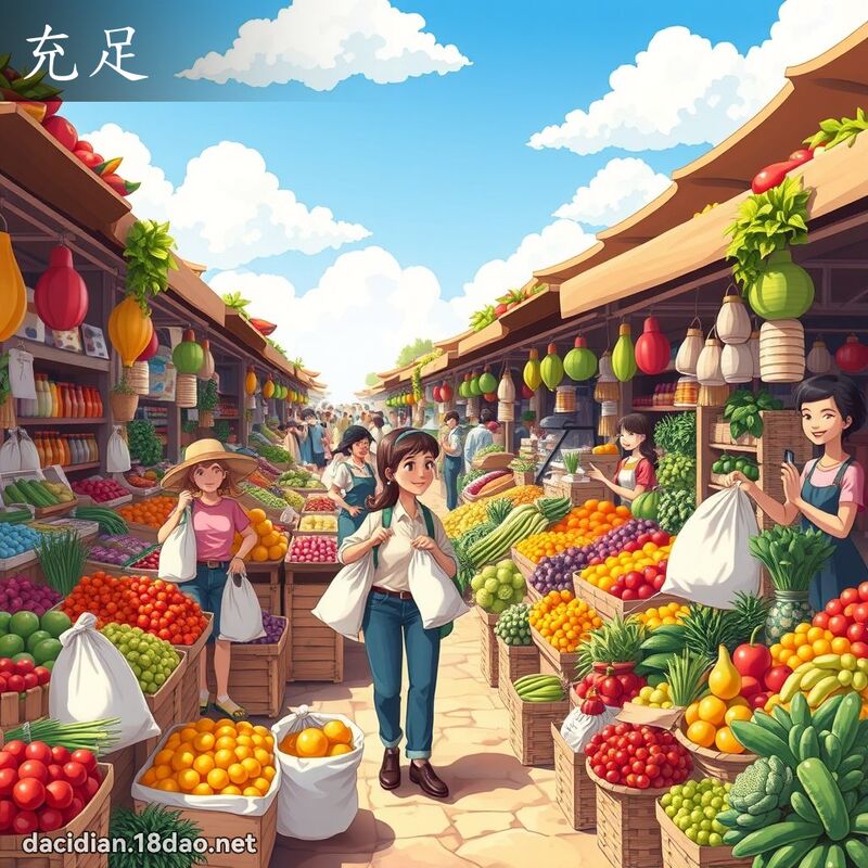 充足 - 國語大辭典配圖