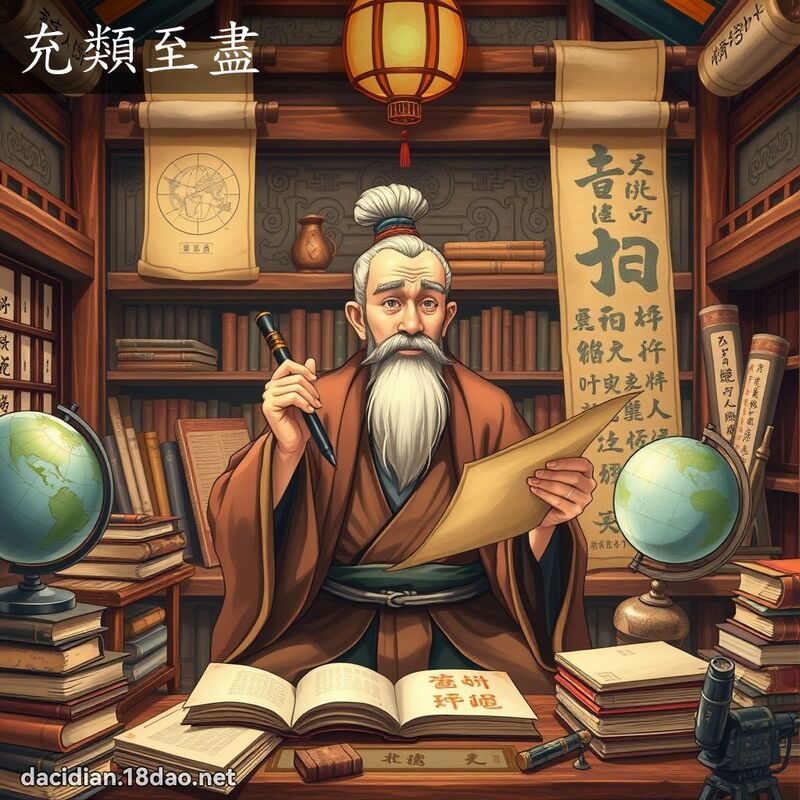 充类至尽 - 国语大辞典配图