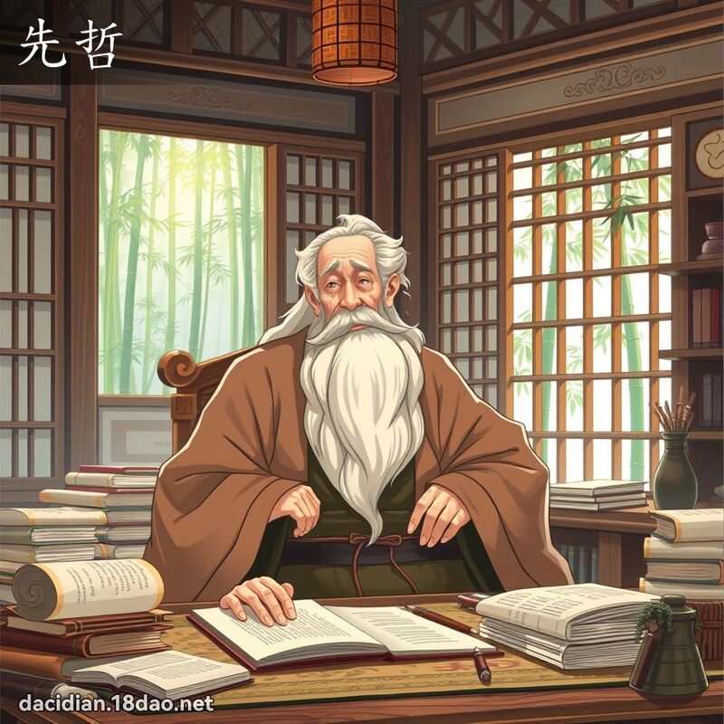 先哲 - 国语大辞典配图
