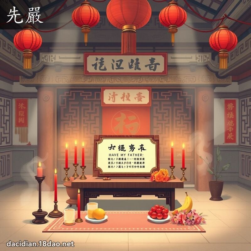 先严 - 国语大辞典配图