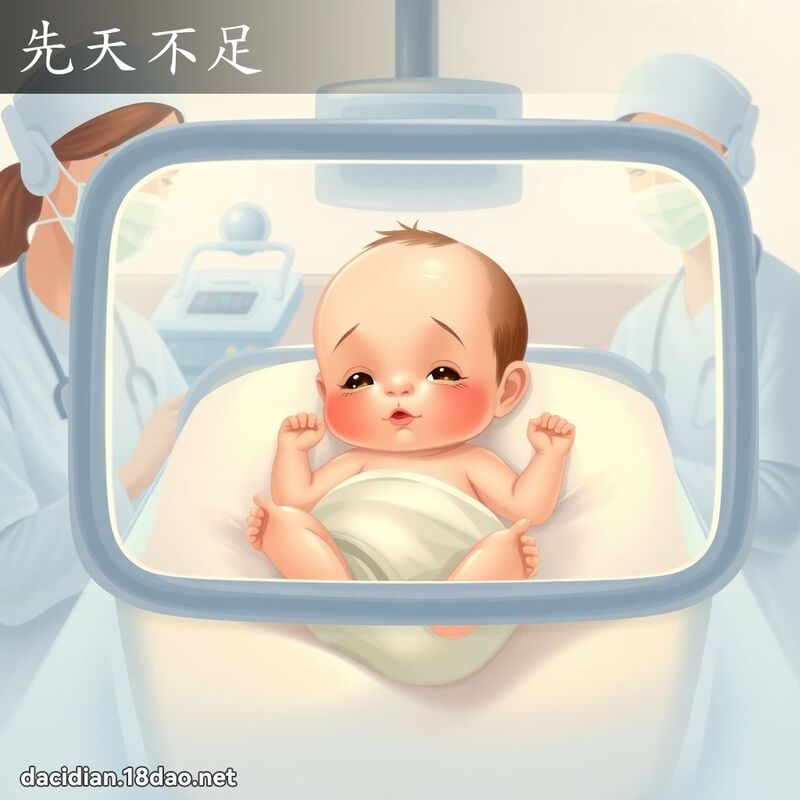 先天不足 - 國語大辭典配圖
