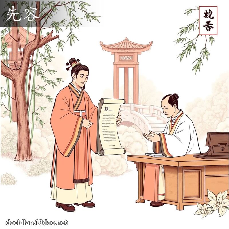 先容 - 國語大辭典配圖