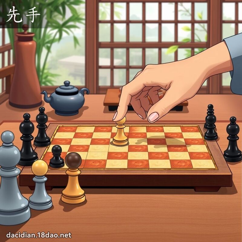 先手 - 國語大辭典配圖