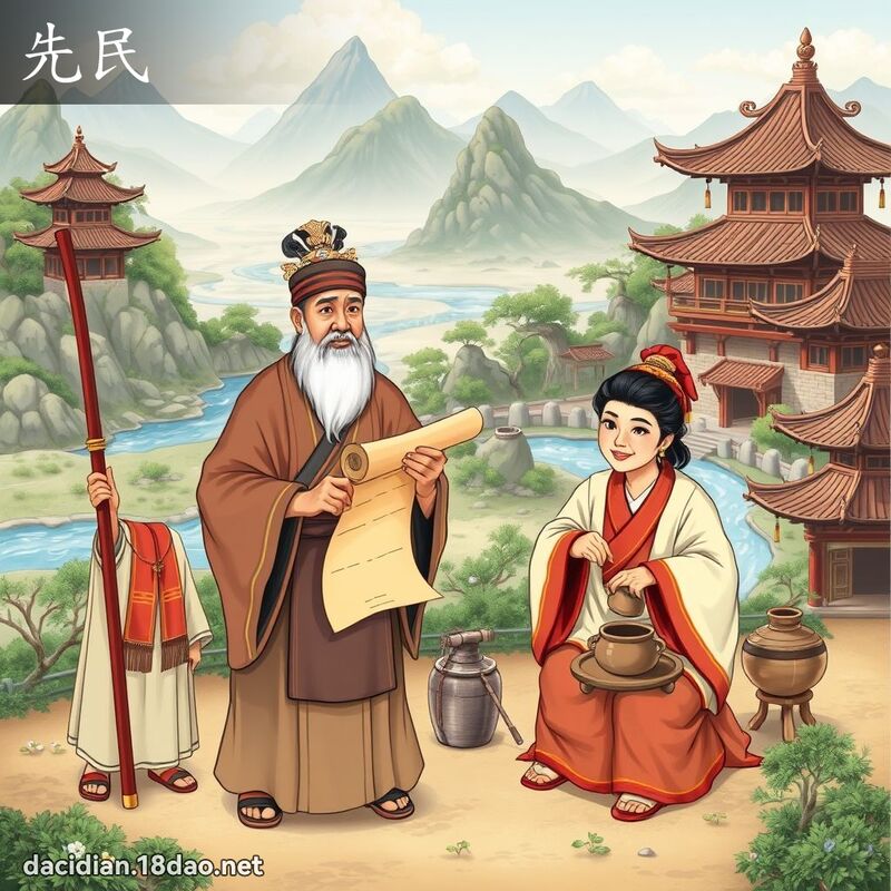 先民 - 國語大辭典配圖
