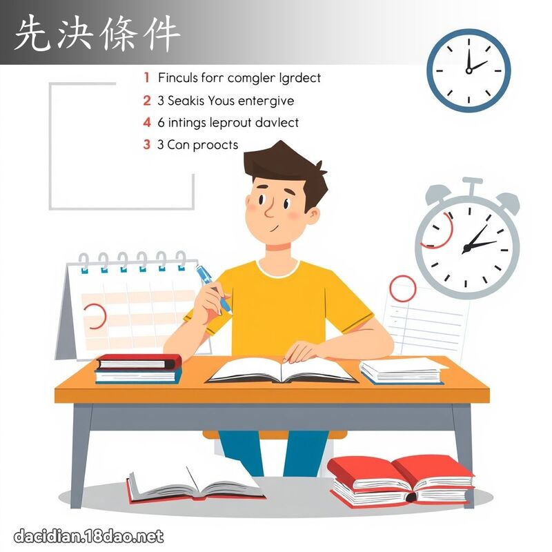 先决条件 - 国语大辞典配图