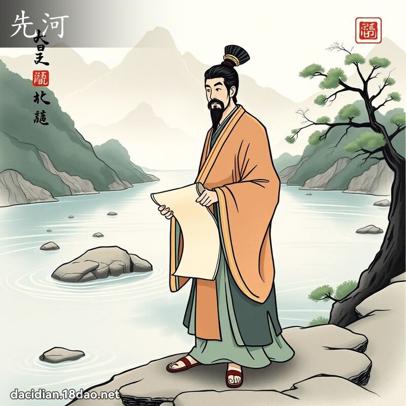 先河 - 國語大辭典配圖