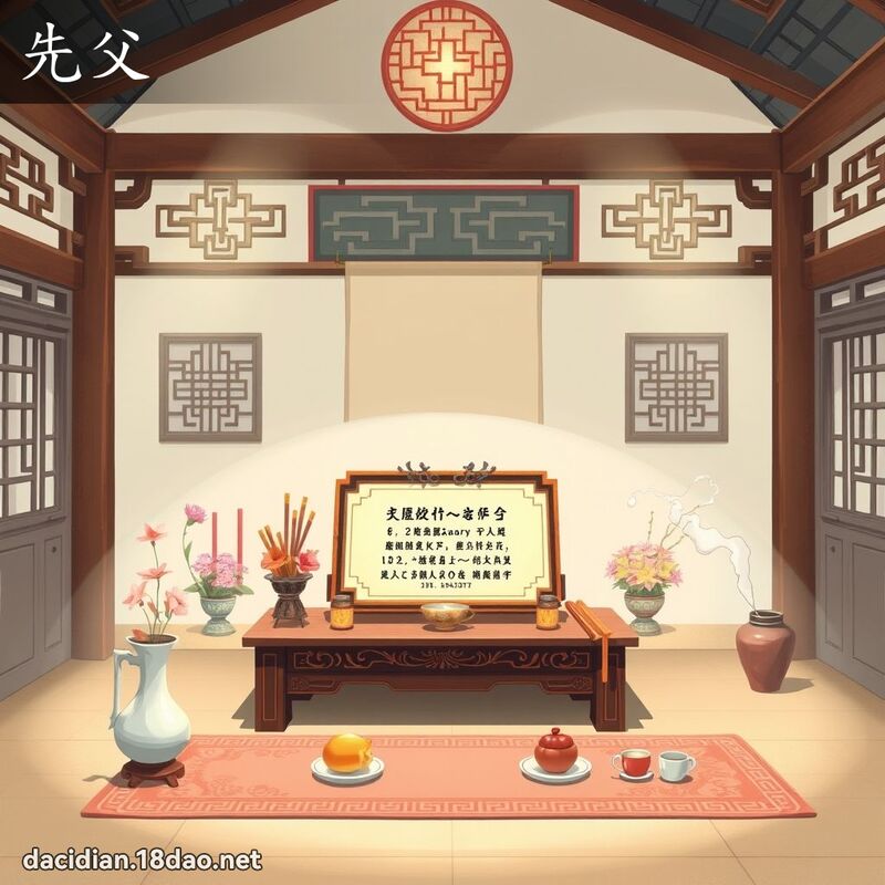先父 - 國語大辭典配圖