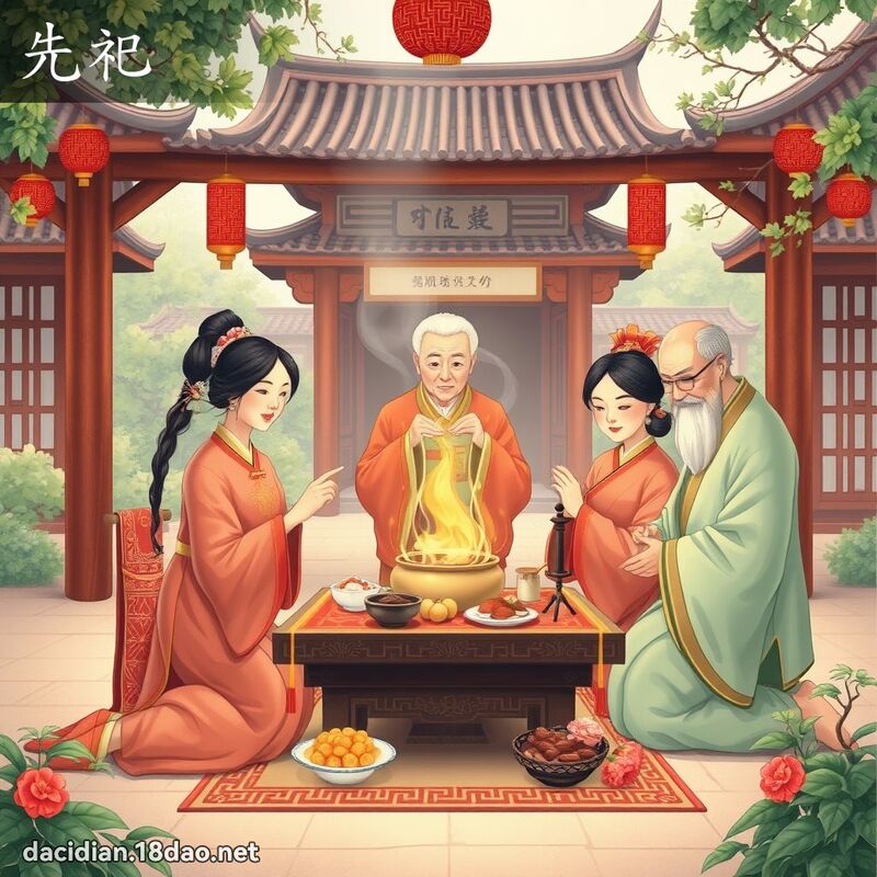 先祀 - 國語大辭典配圖