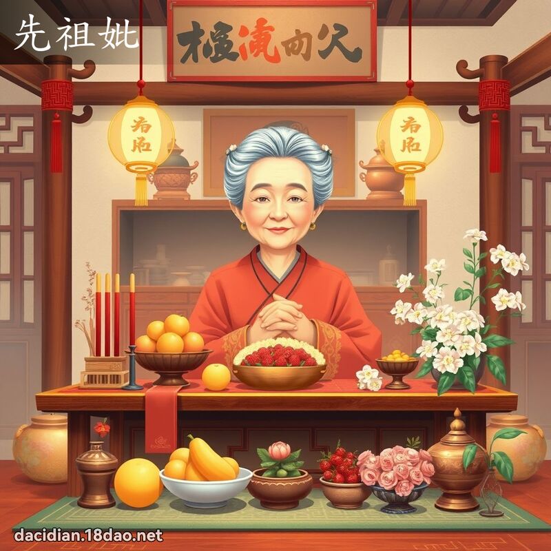 先祖妣 - 国语大辞典配图