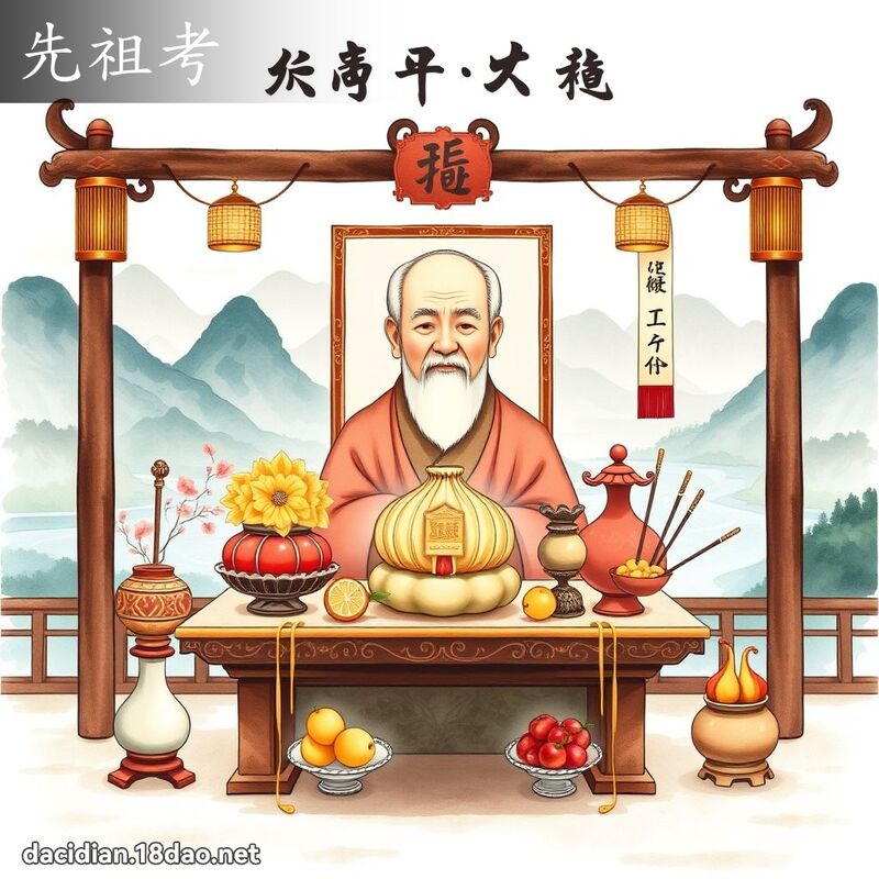 先祖考 - 國語大辭典配圖