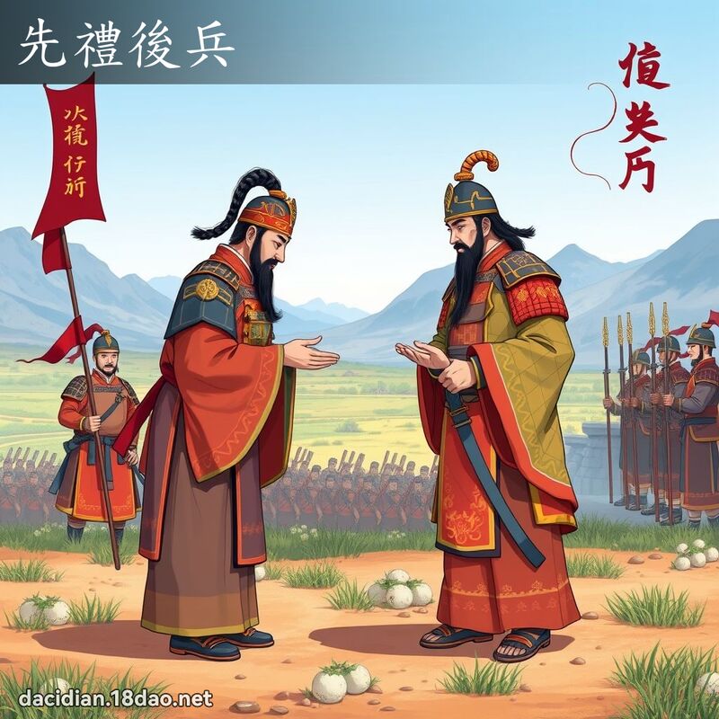 先禮後兵 - 國語大辭典配圖