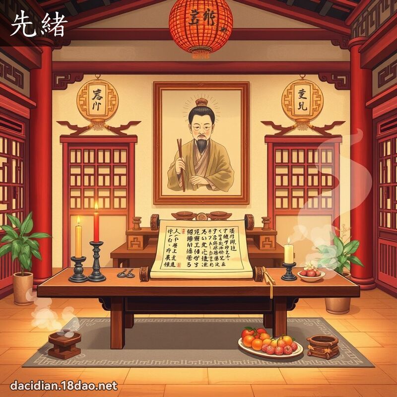 先緒 - 國語大辭典配圖