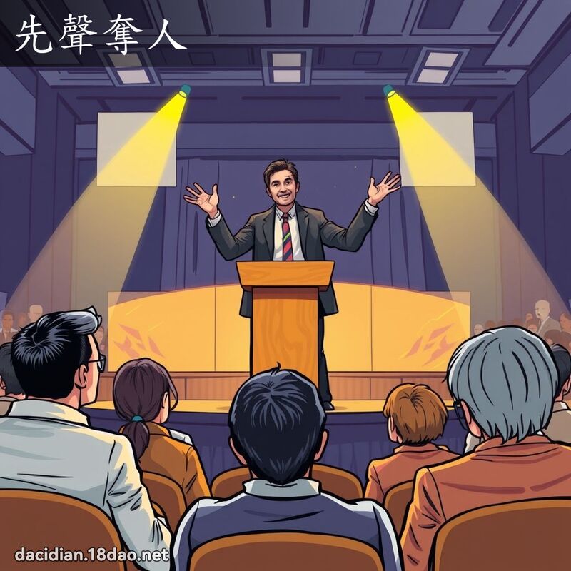先声夺人 - 国语大辞典配图