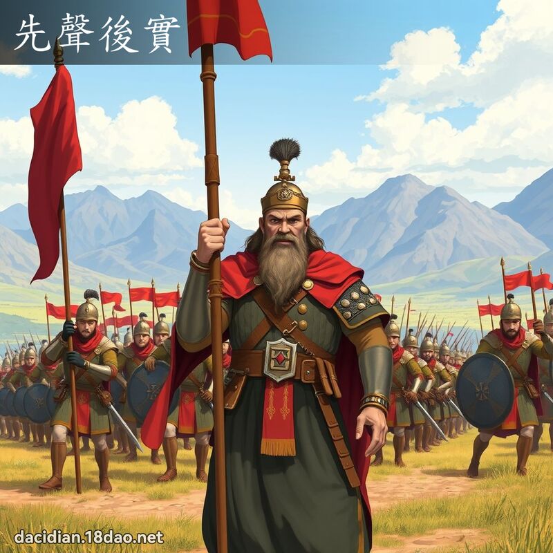 先聲後實 - 國語大辭典配圖