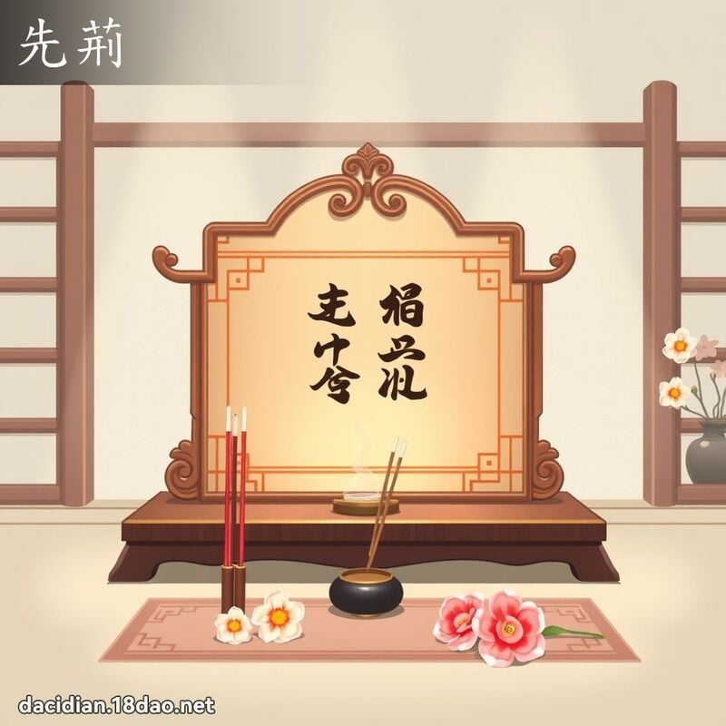 先荊 - 國語大辭典配圖