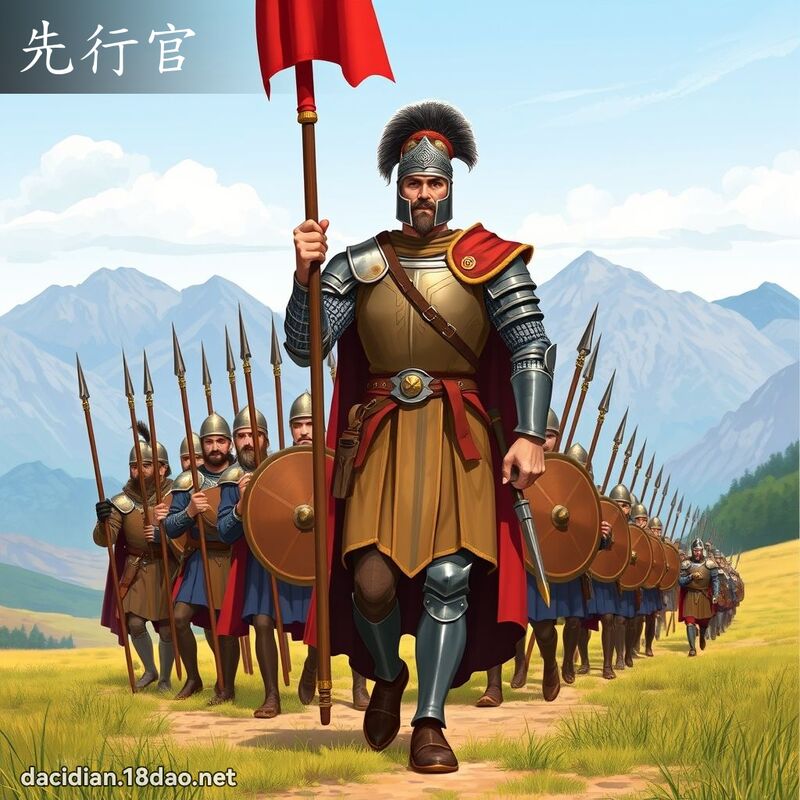 先行官 - 國語大辭典配圖