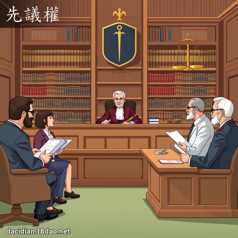 先议权 - 国语大辞典配图