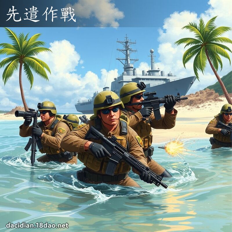 先遣作战 - 国语大辞典配图