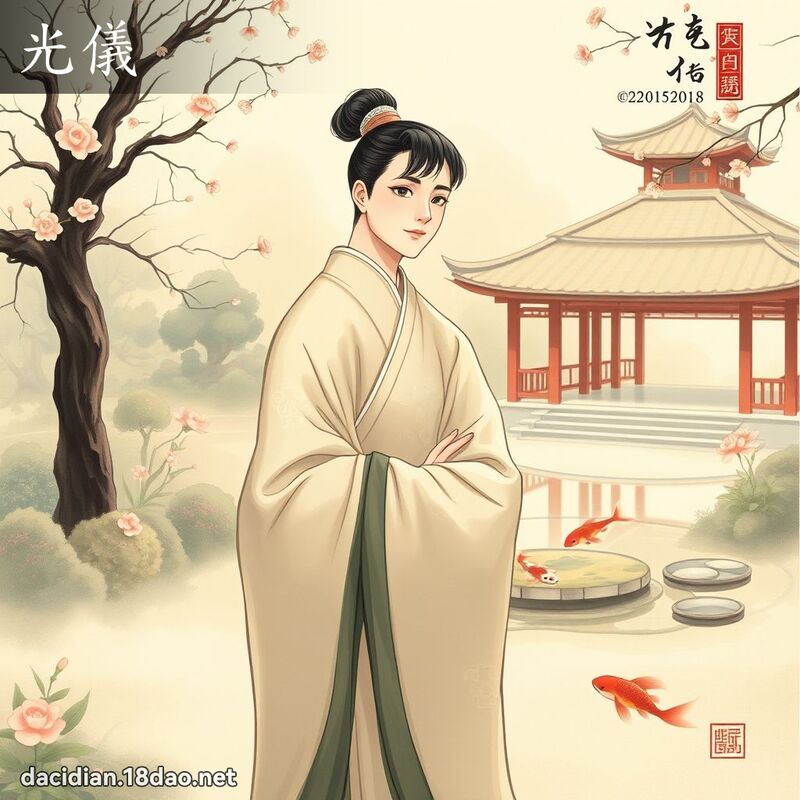 光儀 - 國語大辭典配圖