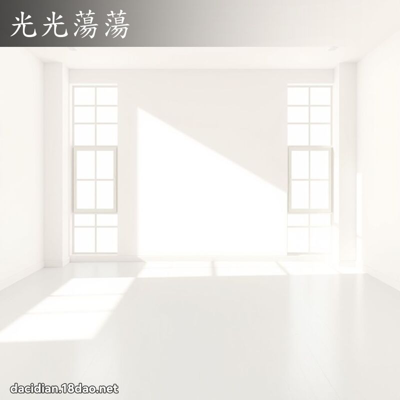 光光荡荡 - 国语大辞典配图