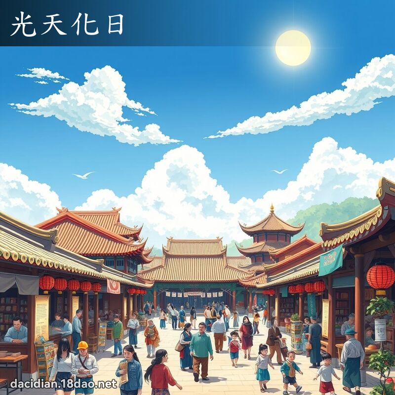 光天化日 - 國語大辭典配圖