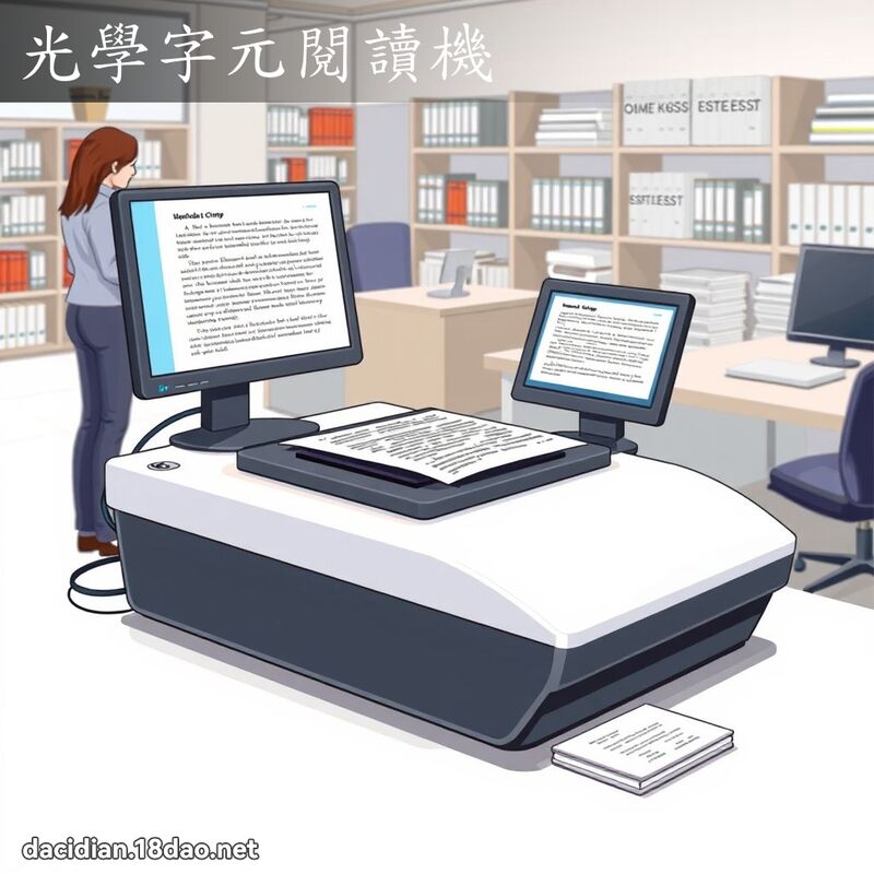 光學字元閱讀機 - 國語大辭典配圖