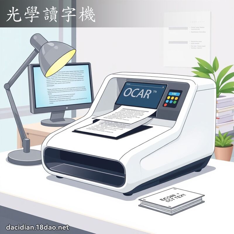 光学读字机 - 国语大辞典配图