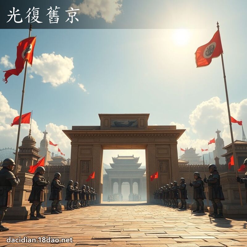 光復舊京 - 國語大辭典配圖