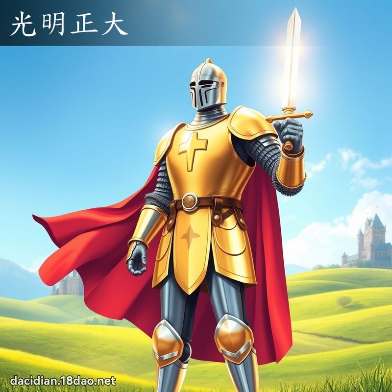 光明正大 - 國語大辭典配圖