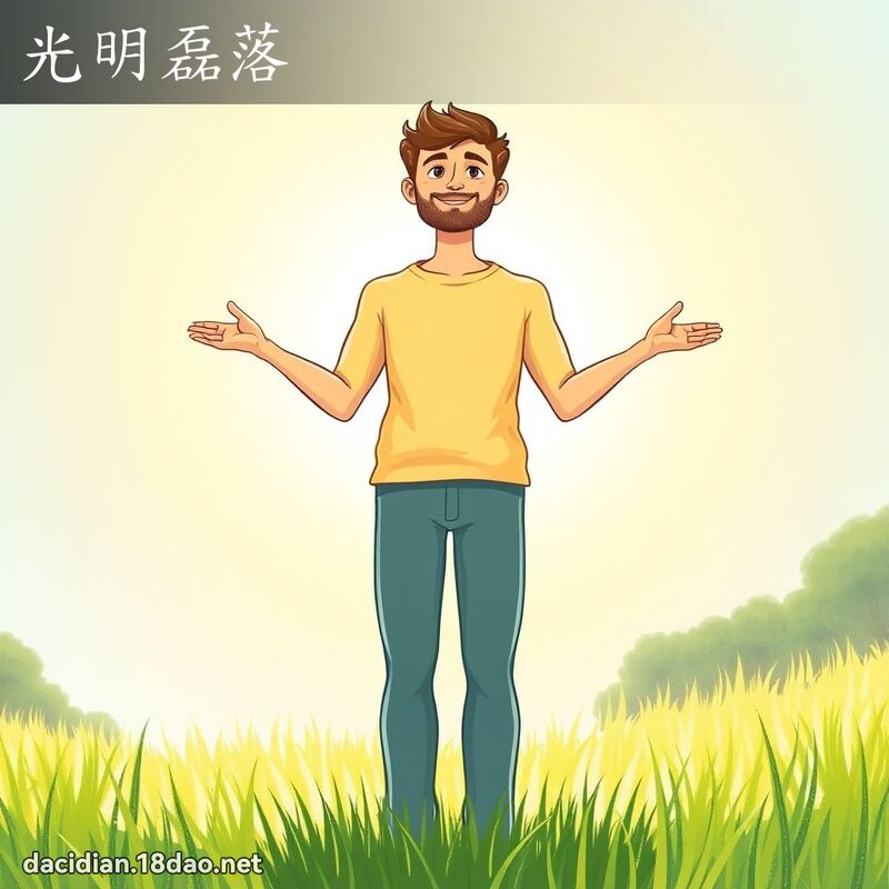光明磊落 - 國語大辭典配圖