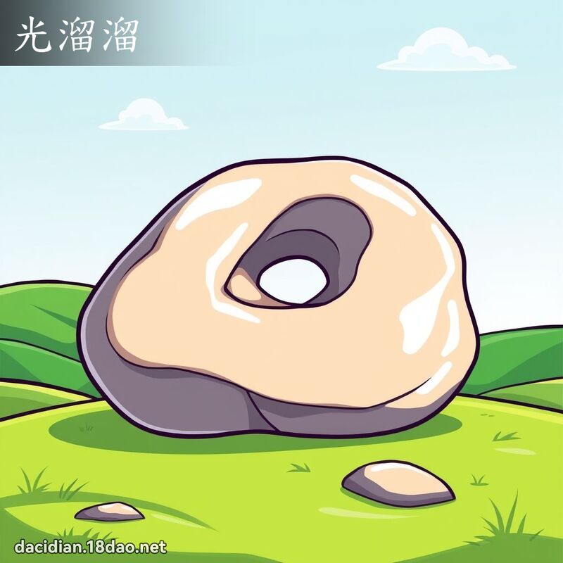 光溜溜 - 國語大辭典配圖
