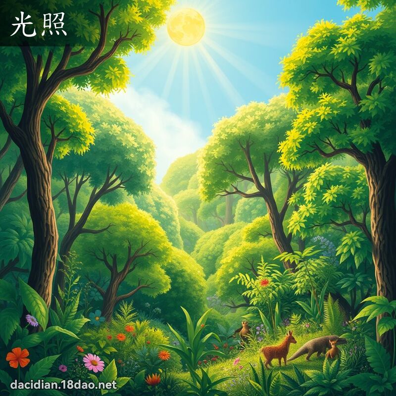 光照 - 國語大辭典配圖