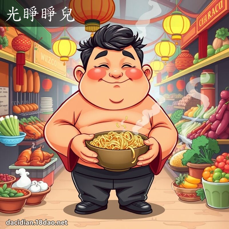 光睁睁儿 - 国语大辞典配图
