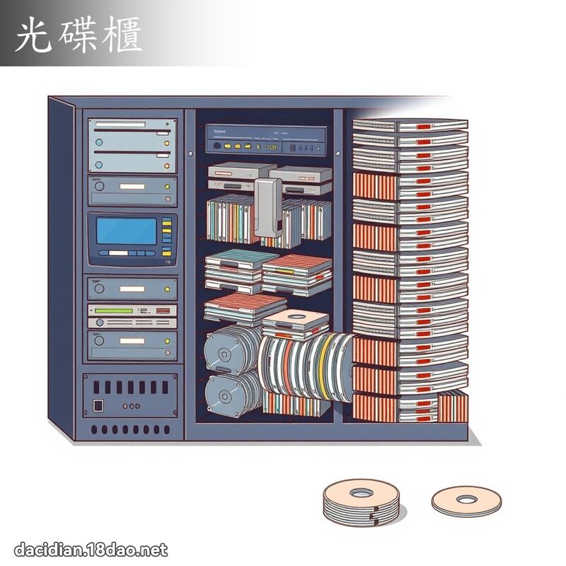 光碟櫃 - 國語大辭典配圖