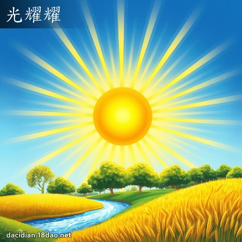 光耀耀 - 国语大辞典配图