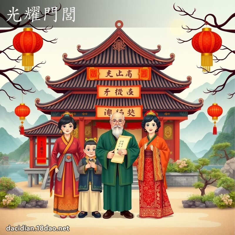 光耀門閭 - 國語大辭典配圖