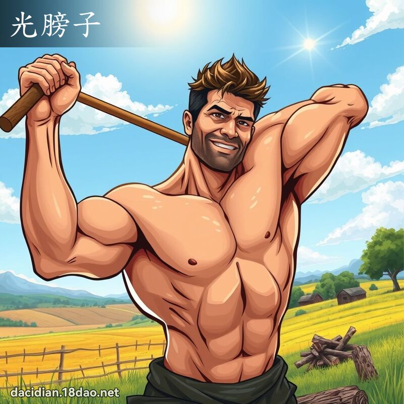光膀子 - 国语大辞典配图