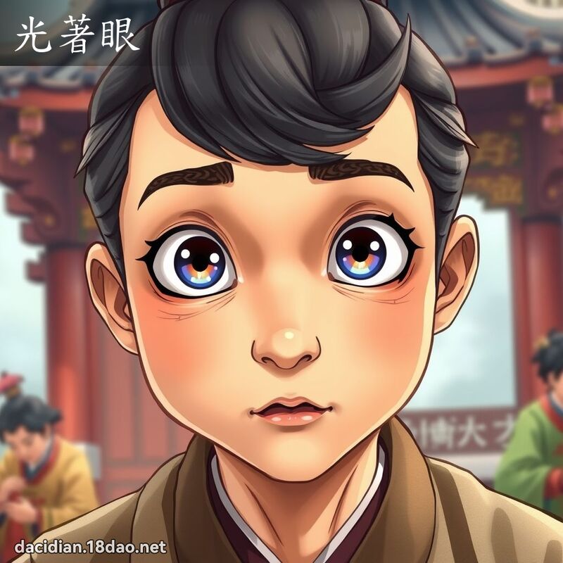 光著眼 - 國語大辭典配圖