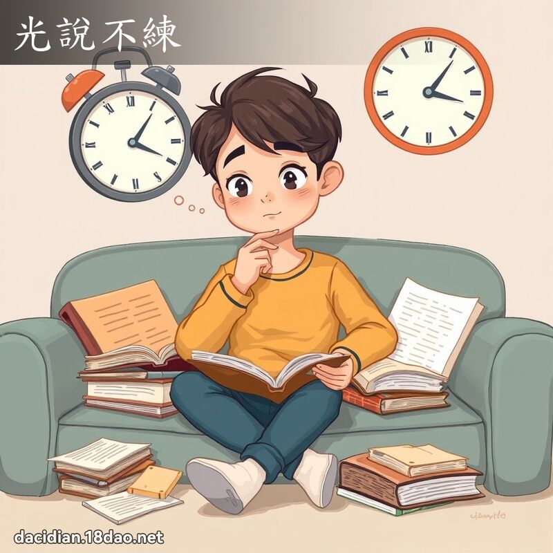 光说不练 - 国语大辞典配图