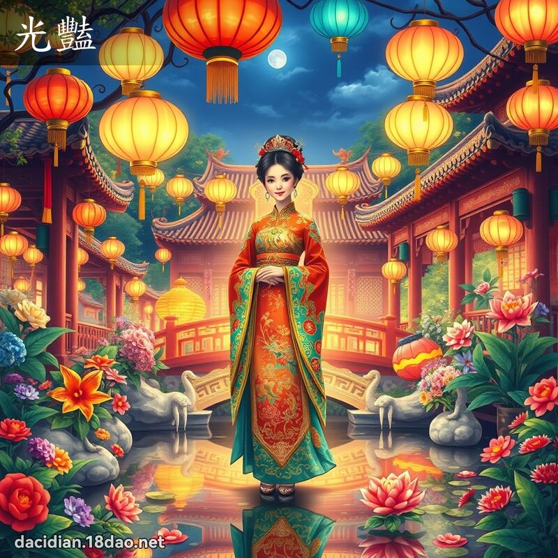 光艳 - 国语大辞典配图