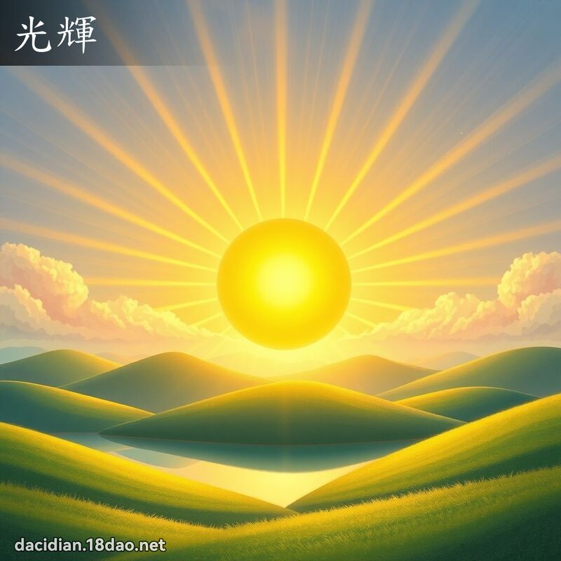 光輝 - 國語大辭典配圖