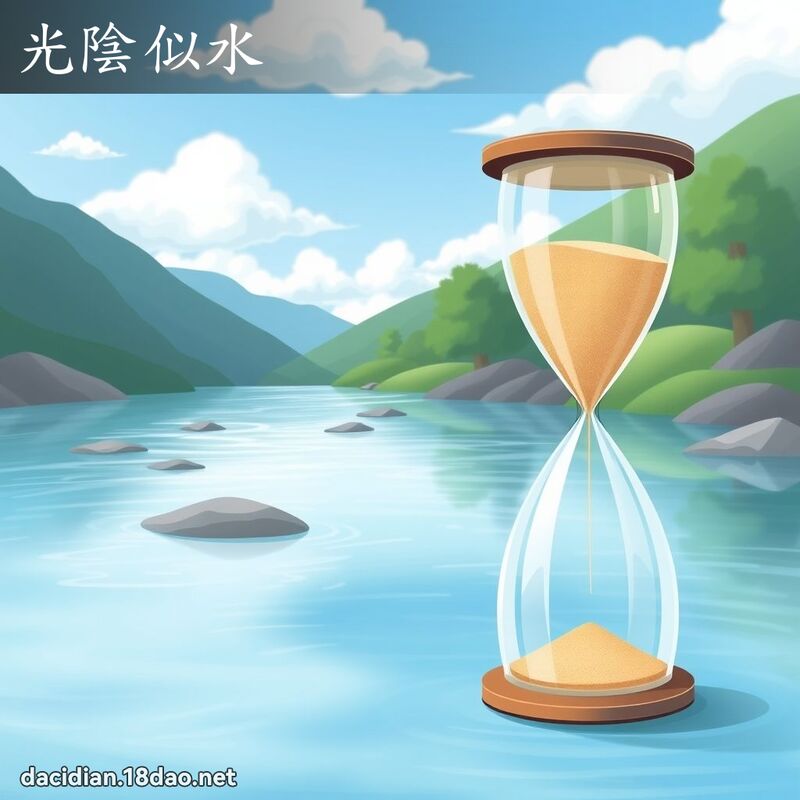 光陰似水 - 國語大辭典配圖