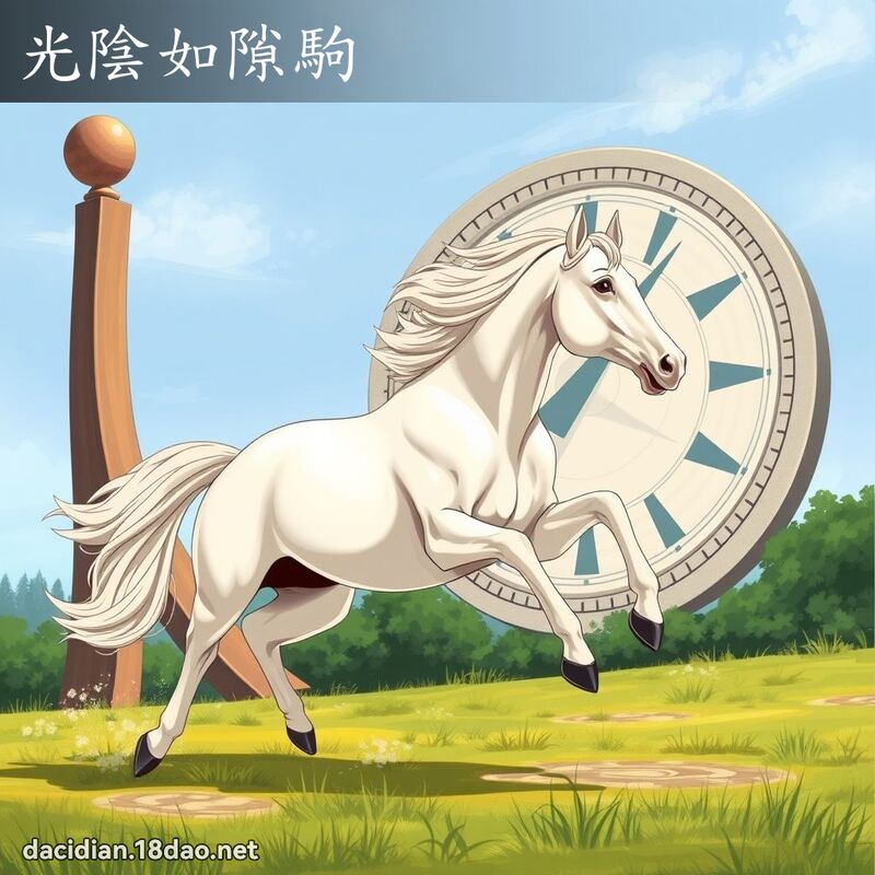 光阴如隙驹 - 国语大辞典配图