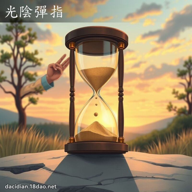 光陰彈指 - 國語大辭典配圖