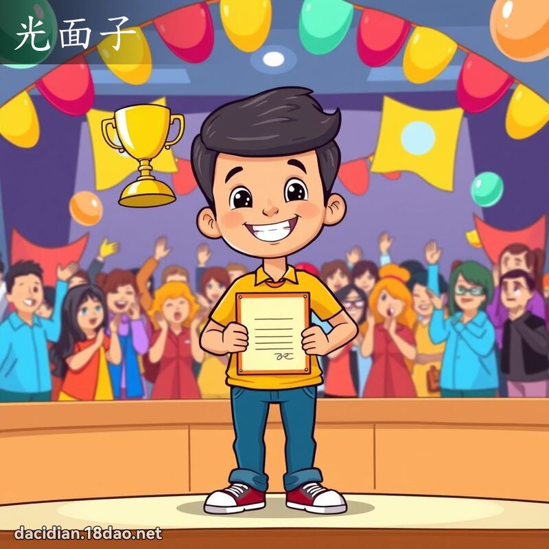 光面子 - 國語大辭典配圖