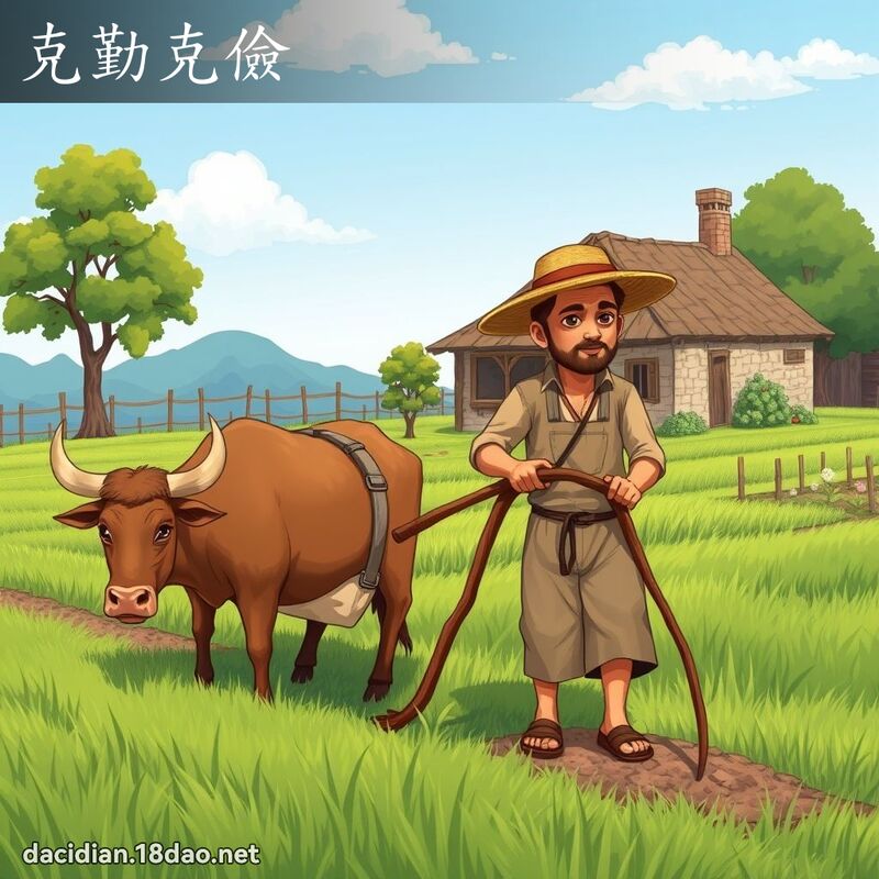 克勤克儉 - 國語大辭典配圖