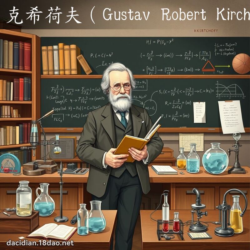 克希荷夫（Gustav Robert Kirchhoff） - 国语大辞典配图
