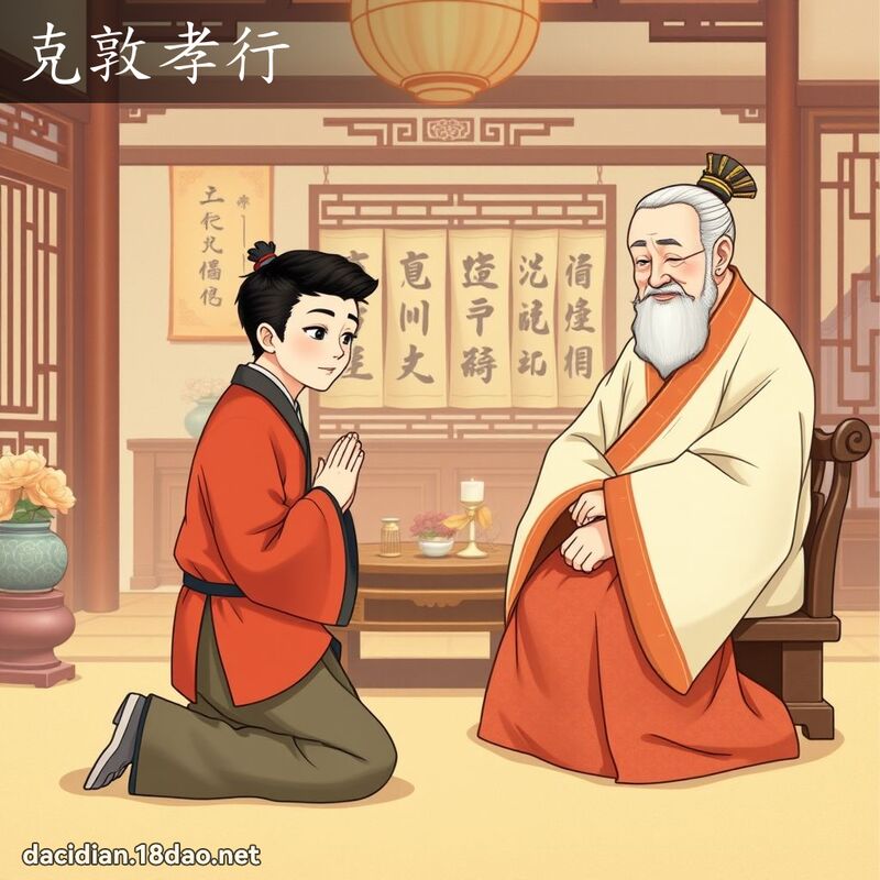 克敦孝行 - 國語大辭典配圖